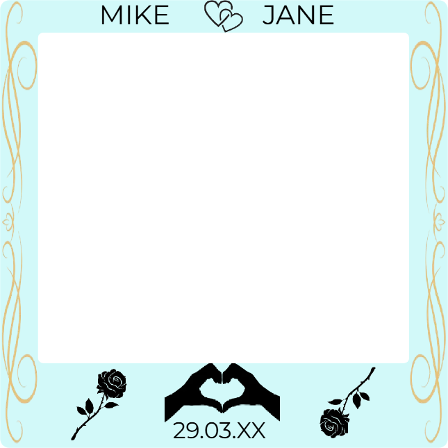 Custom Selfie Frame Mike & Jane