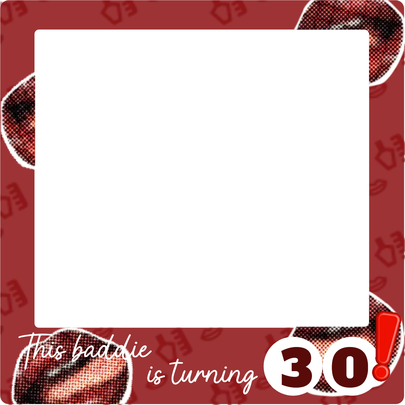Custom Birthday Selfie Frame This Baddie Is Turning