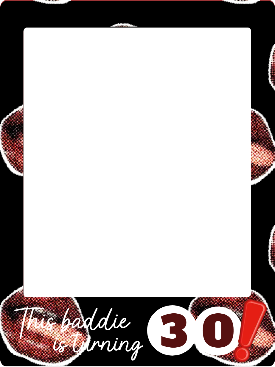 Custom Birthday Selfie Frame This Baddie Is Turning