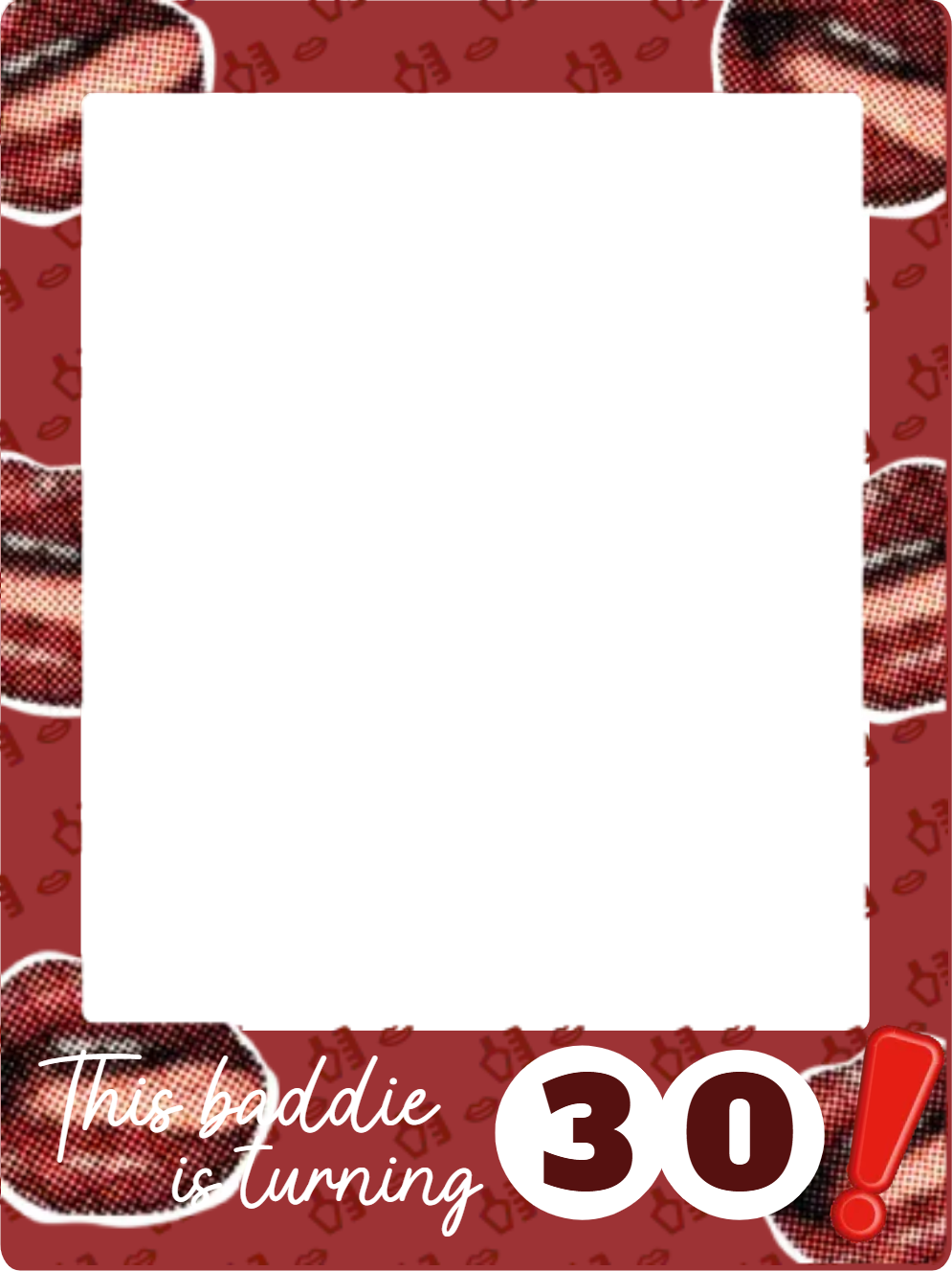 Custom Birthday Selfie Frame This Baddie Is Turning