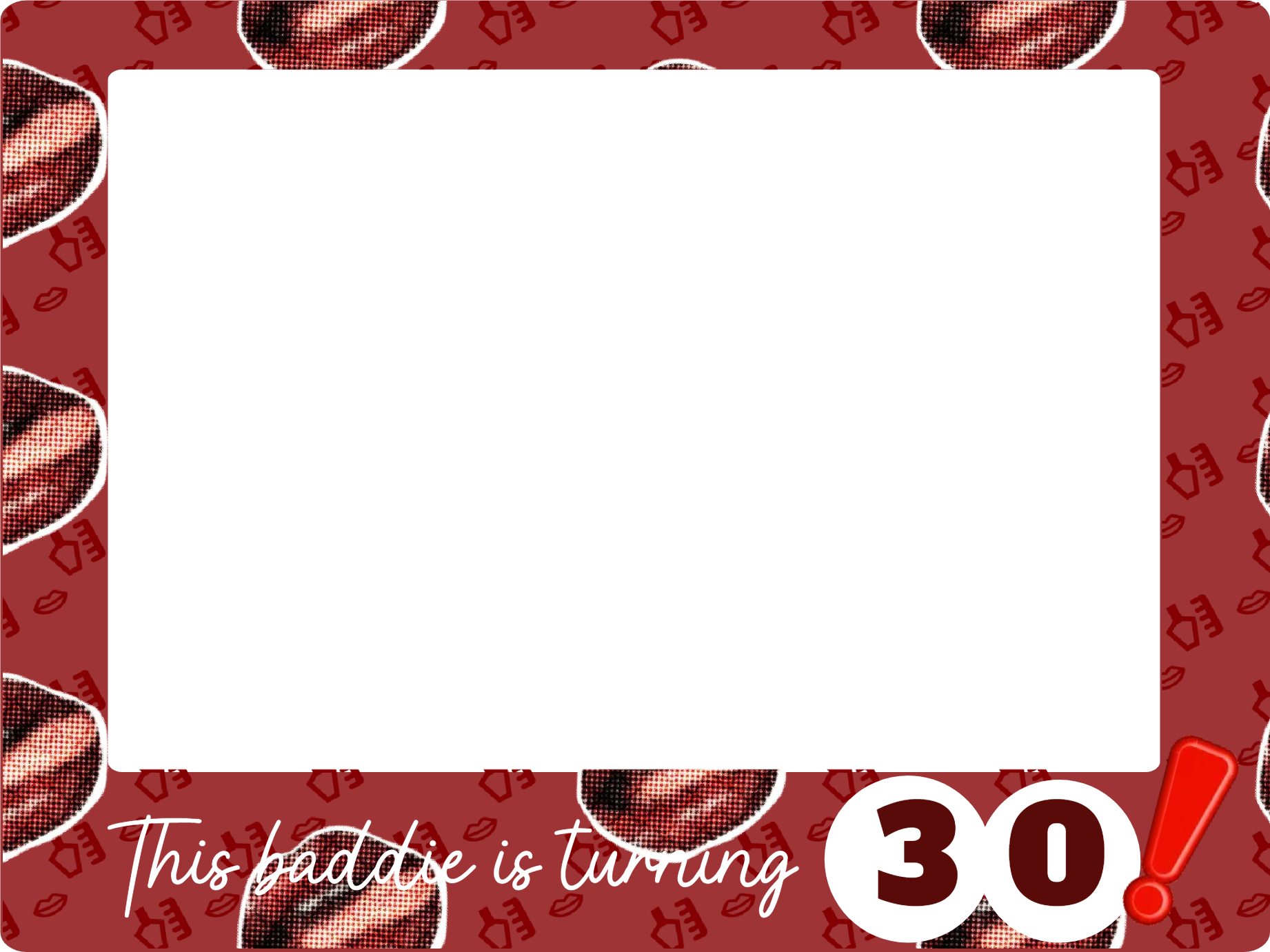 Custom Birthday Selfie Frame This Baddie Is Turning