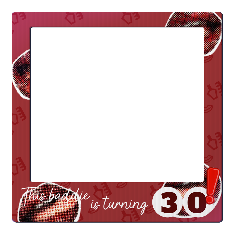Custom Birthday Selfie Frame This Baddie Is Turning