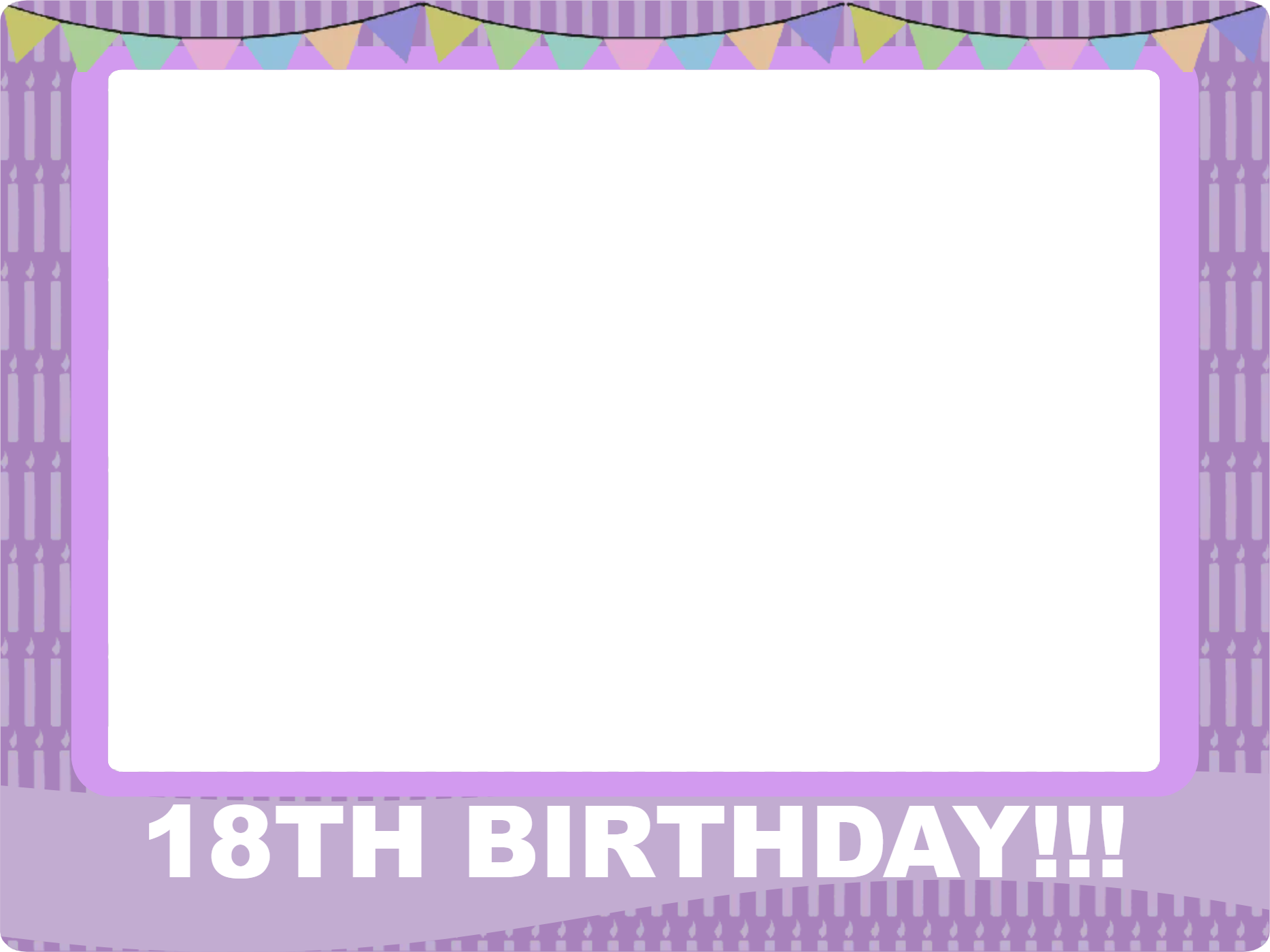Custom Selfie Frame 18Th Birthday