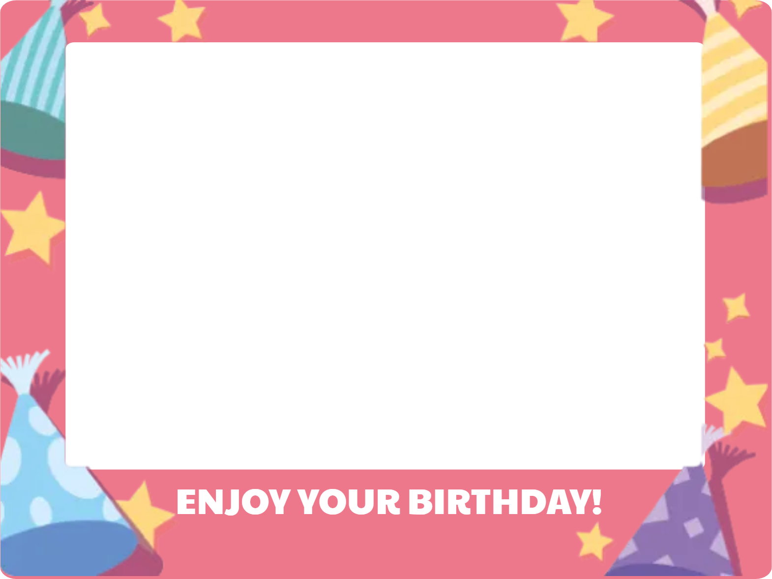Custom Birthday Selfie Frame