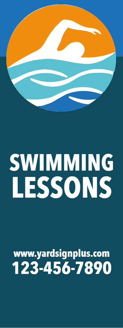 Custom Outdoor Yard Signs Multiple Sizes Swimming Lesson