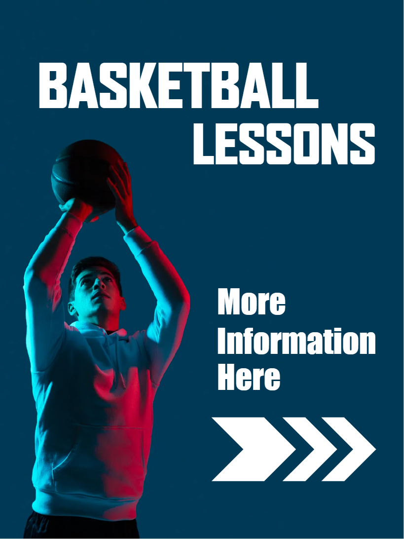 Custom Outdoor Yard Signs Multiple Sizes Basketball Lessons