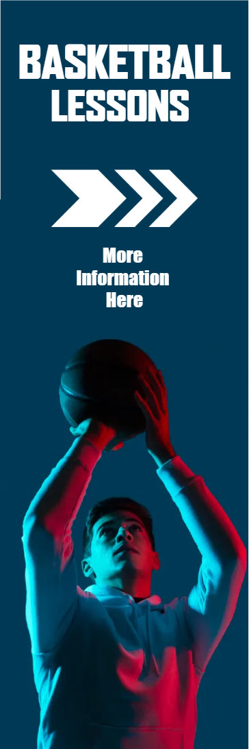 Custom Outdoor Yard Signs Multiple Sizes Basketball Lessons