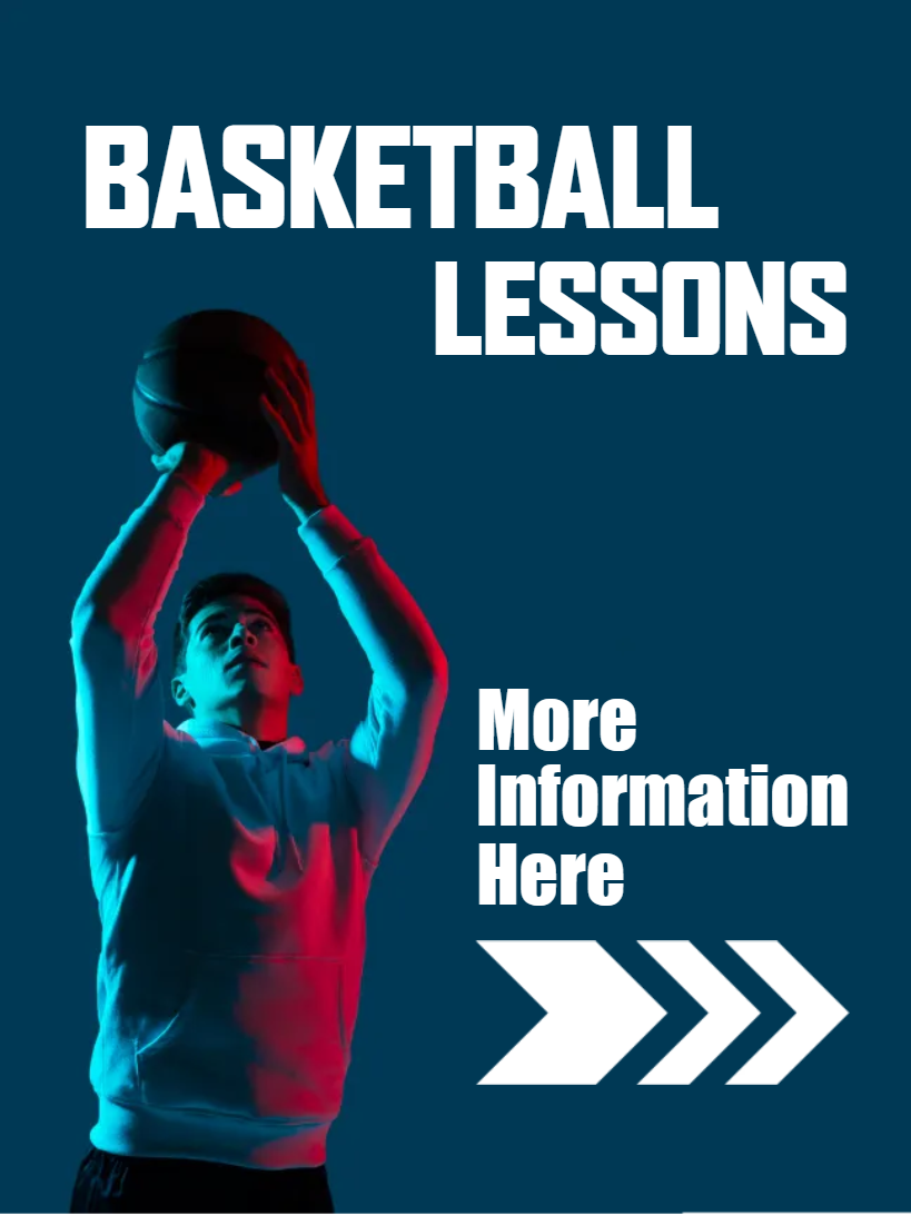 Custom Outdoor Yard Signs Multiple Sizes Basketball Lessons