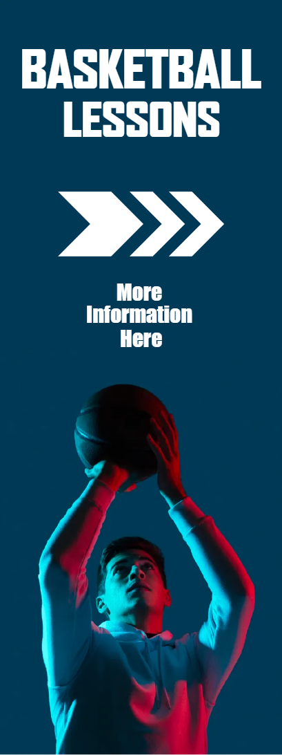 Custom Outdoor Yard Signs Multiple Sizes Basketball Lessons