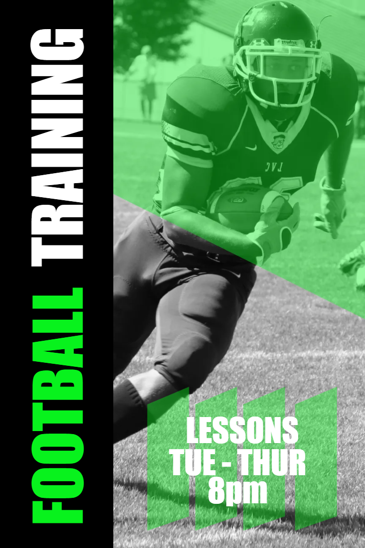 Custom Outdoor Yard Signs Multiple Sizes Football Training