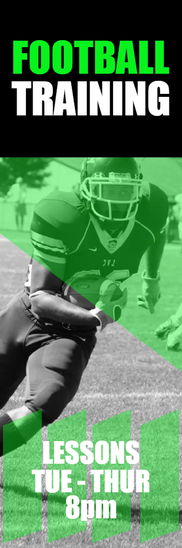 Custom Outdoor Yard Signs Multiple Sizes Football Training