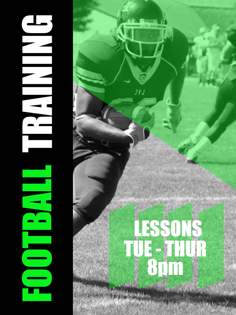 Custom Outdoor Yard Signs Multiple Sizes Football Training