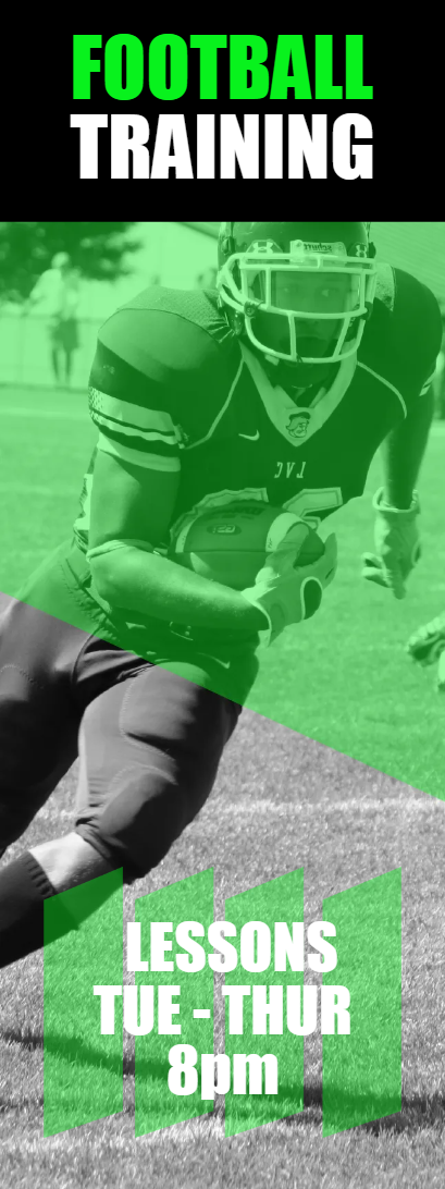 Custom Outdoor Yard Signs Multiple Sizes Football Training