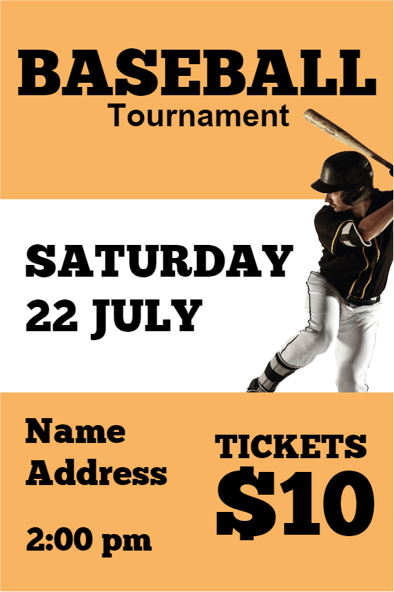 Custom Outdoor Yard Signs Multiple Sizes Baseball Tournament