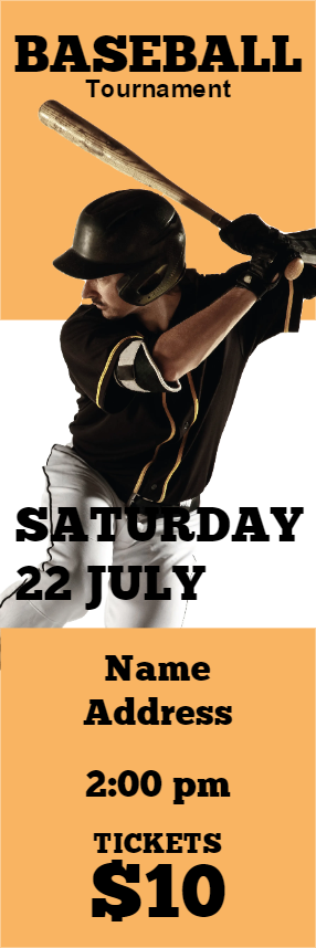 Custom Outdoor Yard Signs Multiple Sizes Baseball Tournament