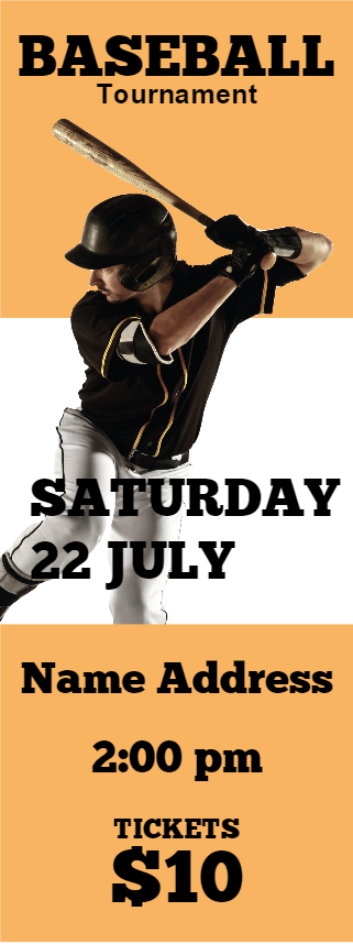 Custom Outdoor Yard Signs Multiple Sizes Baseball Tournament