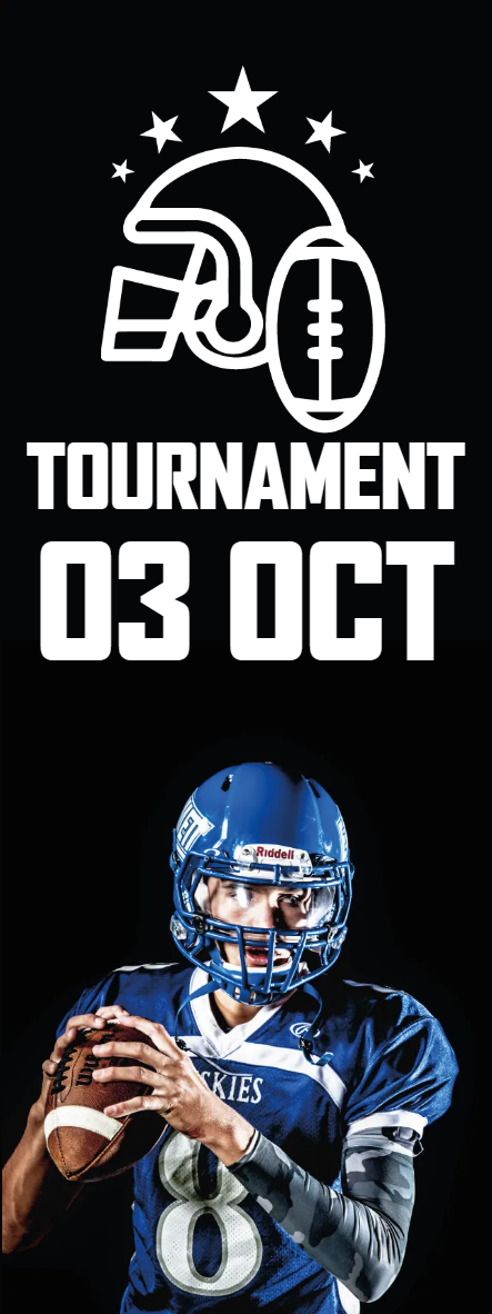 Custom Outdoor Yard Signs Multiple Sizes Tournament Football