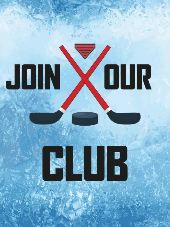 Custom Outdoor Yard Signs Multiple Sizes Join Our Club Ice Hockey