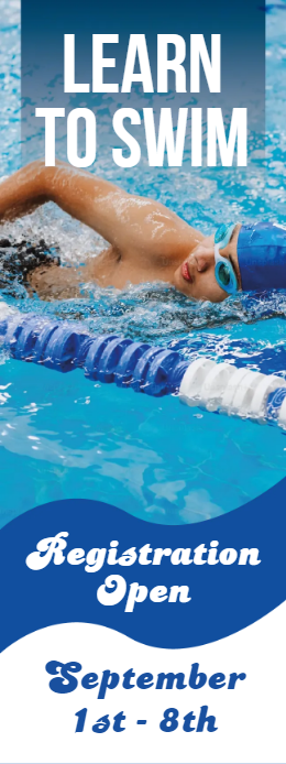 Custom Outdoor Yard Signs Multiple Sizes Swimming Registration