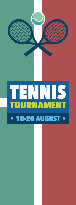 Custom Outdoor Yard Signs Multiple Sizes Tennis Tournament