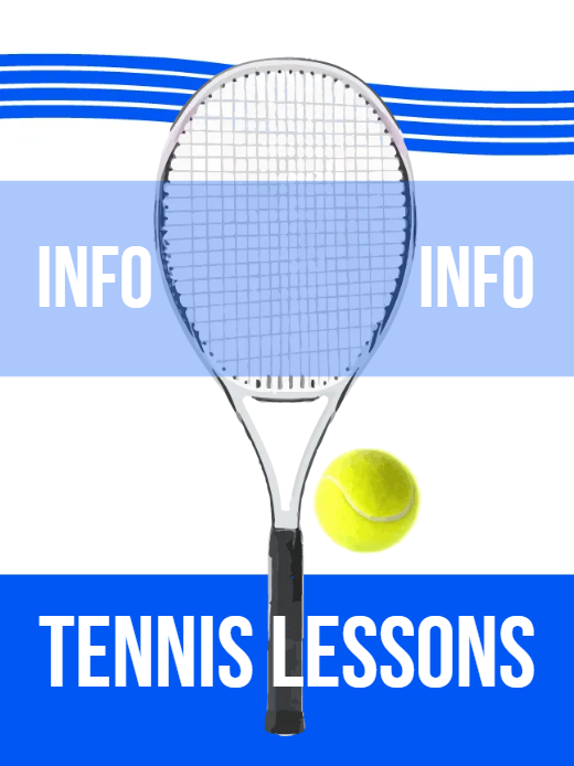Custom Outdoor Yard Signs Multiple Sizes Tennis Lessons