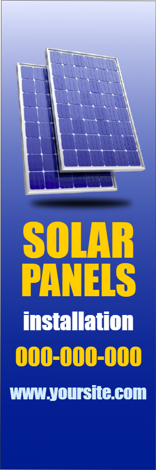 Custom Outdoor Yard Signs Multiple Sizes Solar Installation
