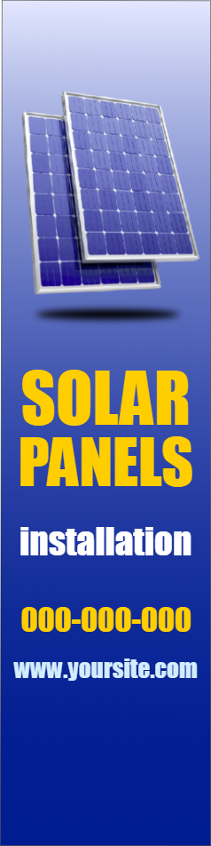 Custom Outdoor Yard Signs Multiple Sizes Solar Installation