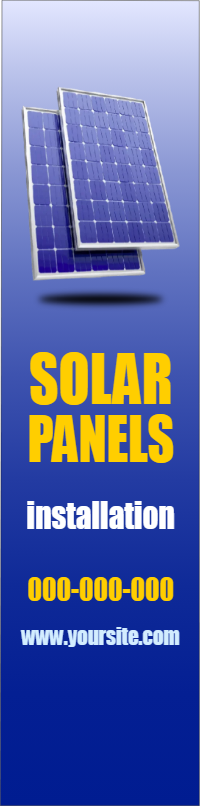 Custom Outdoor Yard Signs Multiple Sizes Solar Installation
