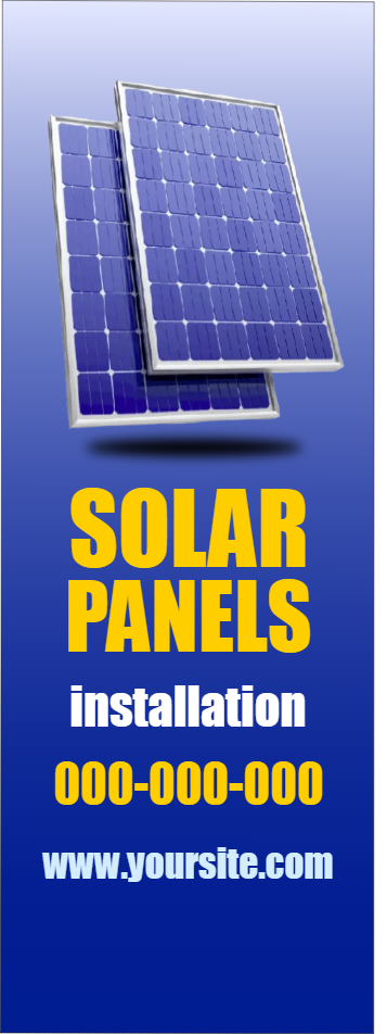 Custom Outdoor Yard Signs Multiple Sizes Solar Installation