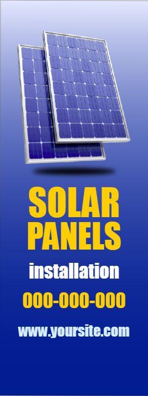 Custom Outdoor Yard Signs Multiple Sizes Solar Installation
