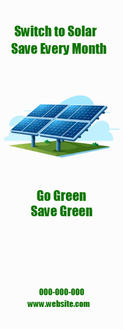 Custom Outdoor Yard Signs Multiple Sizes Switch to Solar Save Every Month