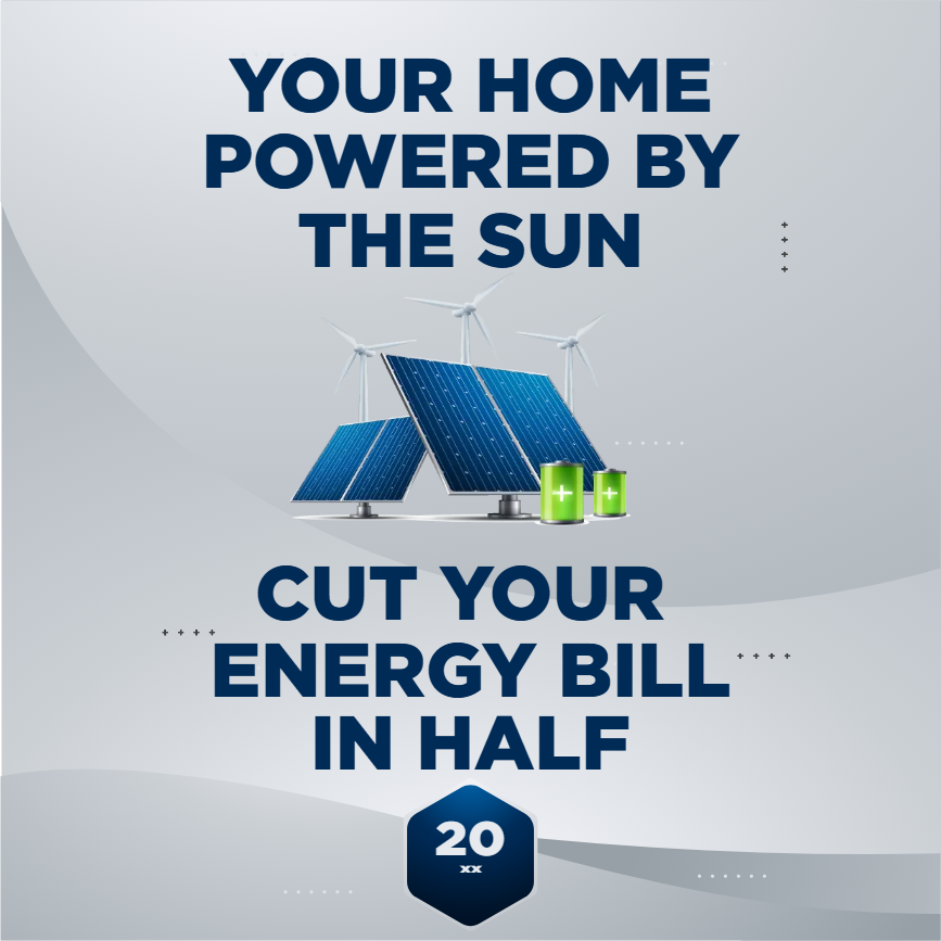 Custom Outdoor Yard Signs Multiple Sizes Your Home Powered by the Sun