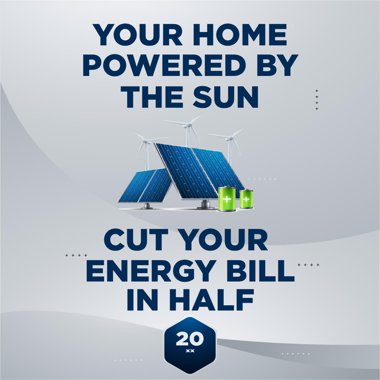 Custom Outdoor Yard Signs Multiple Sizes Your Home Powered by the Sun