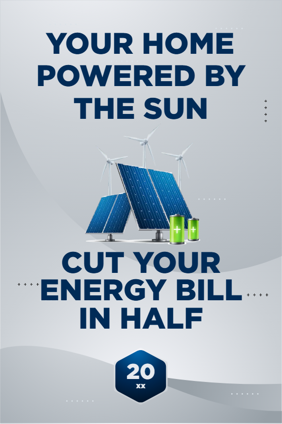 Custom Outdoor Yard Signs Multiple Sizes Your Home Powered by the Sun