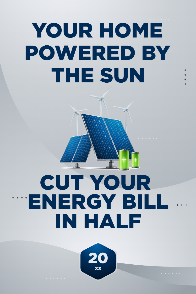 Custom Outdoor Yard Signs Multiple Sizes Your Home Powered by the Sun