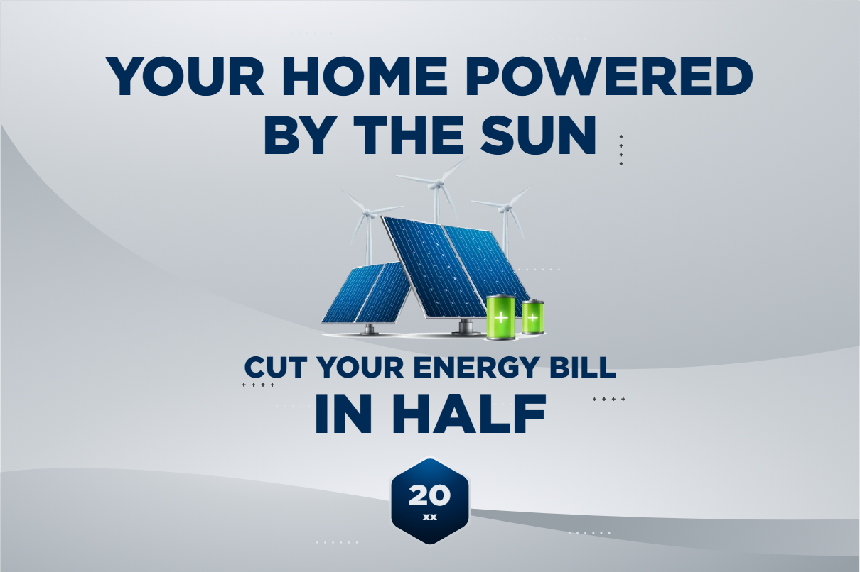 Custom Outdoor Yard Signs Multiple Sizes Your Home Powered by the Sun