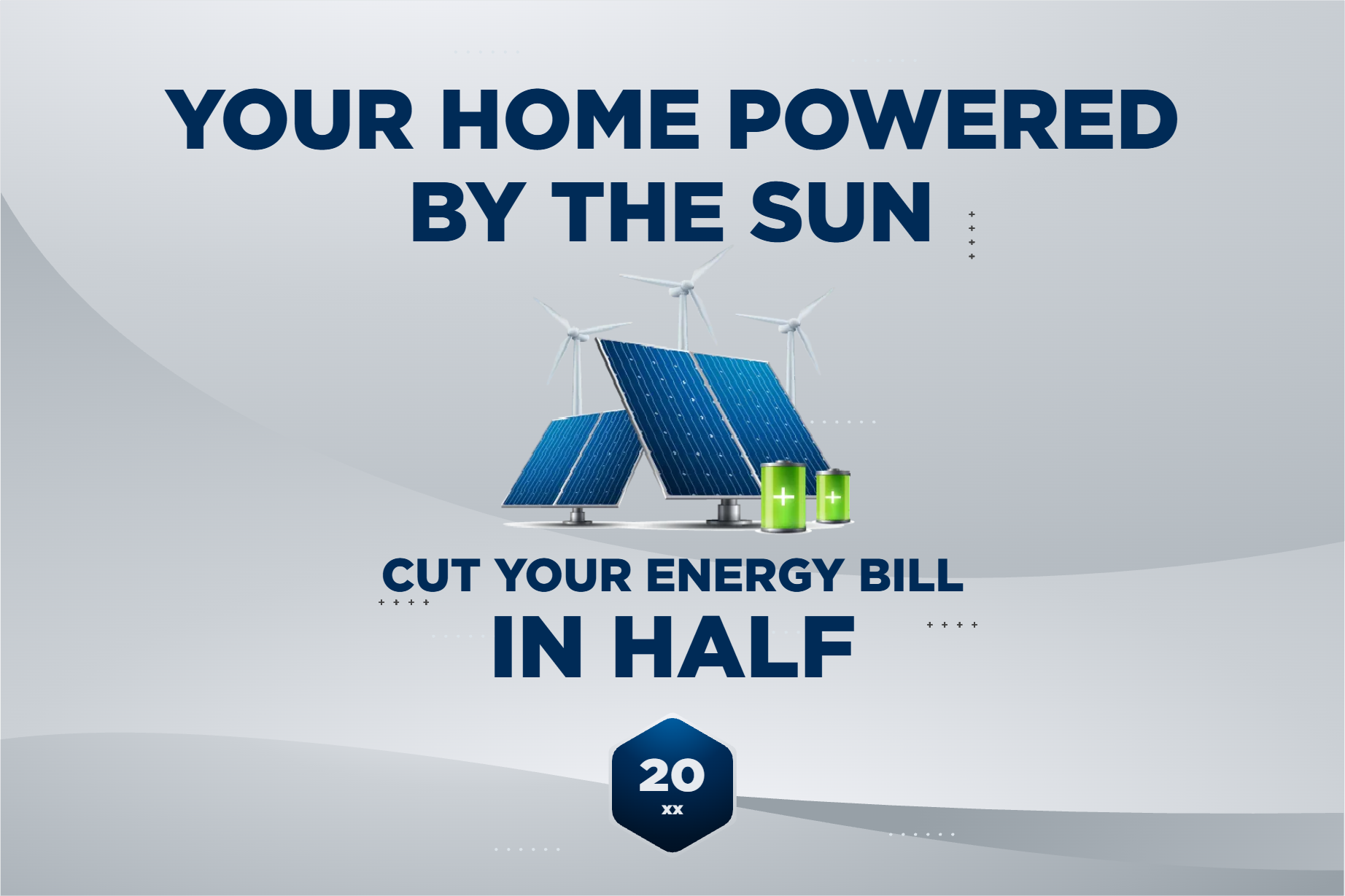 Custom Outdoor Yard Signs Multiple Sizes Your Home Powered by the Sun