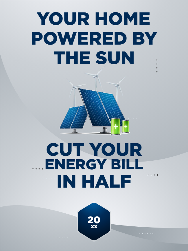 Custom Outdoor Yard Signs Multiple Sizes Your Home Powered by the Sun