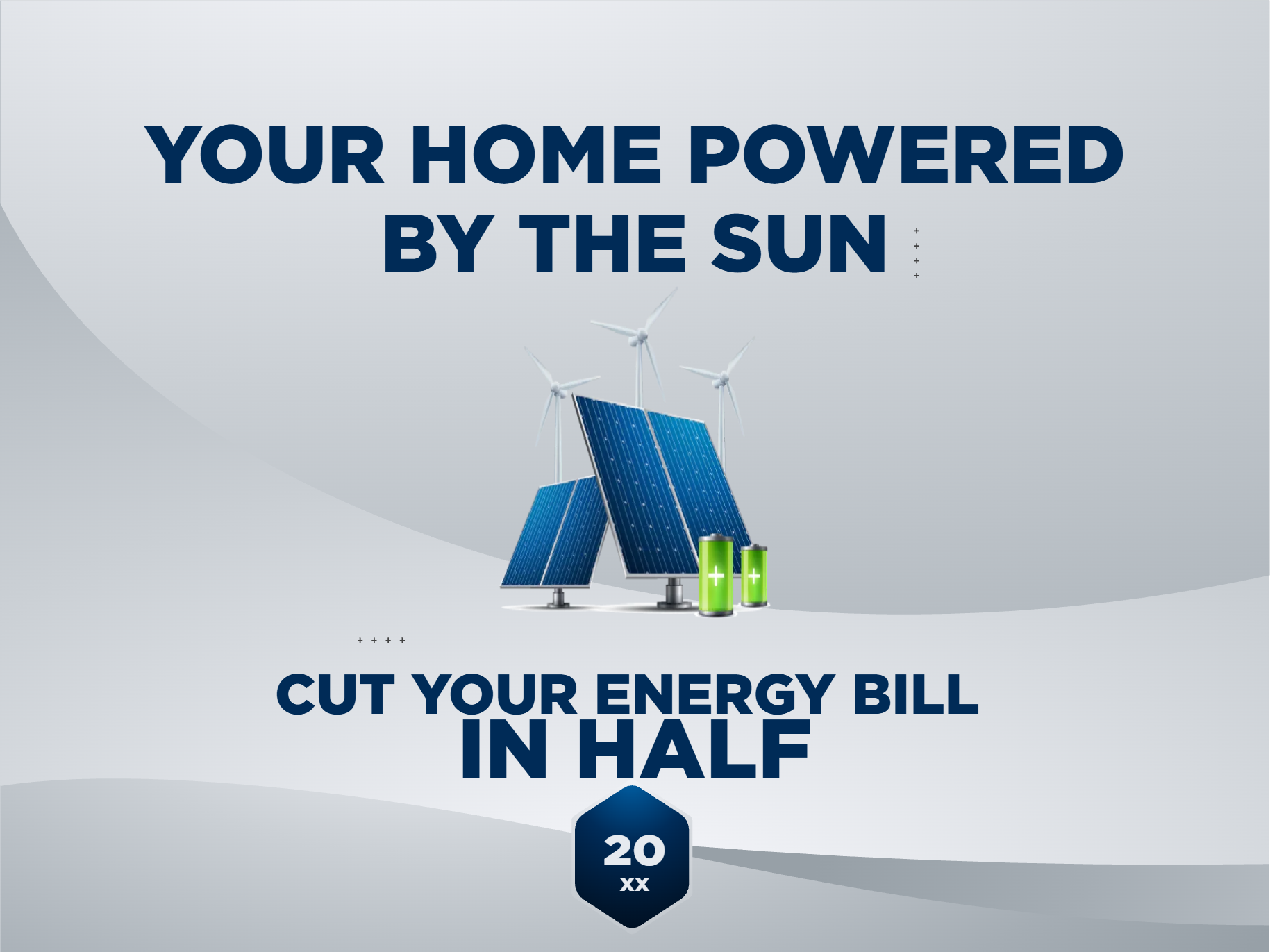 Custom Outdoor Yard Signs Multiple Sizes Your Home Powered by the Sun