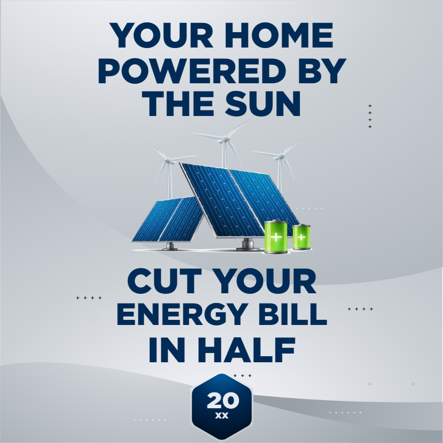 Custom Outdoor Yard Signs Multiple Sizes Your Home Powered by the Sun