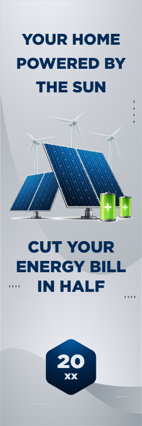 Custom Outdoor Yard Signs Multiple Sizes Your Home Powered by the Sun