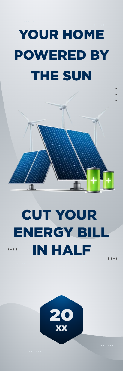 Custom Outdoor Yard Signs Multiple Sizes Your Home Powered by the Sun