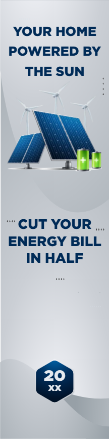 Custom Outdoor Yard Signs Multiple Sizes Your Home Powered by the Sun