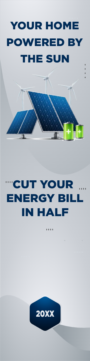 Custom Outdoor Yard Signs Multiple Sizes Your Home Powered by the Sun