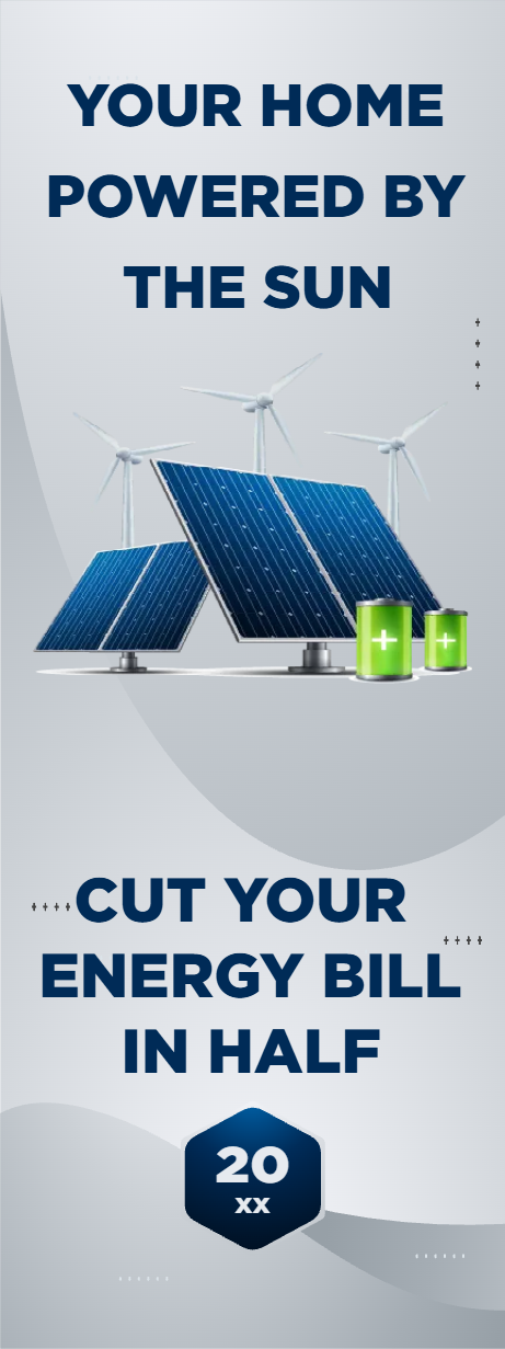 Custom Outdoor Yard Signs Multiple Sizes Your Home Powered by the Sun