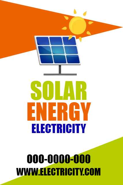 Custom Outdoor Yard Signs Multiple Sizes Solar Energy Electricity