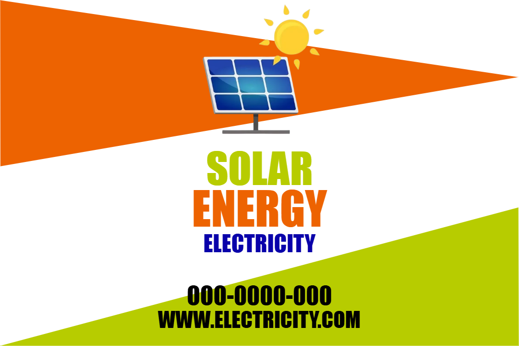 Custom Outdoor Yard Signs Multiple Sizes Solar Energy Electricity