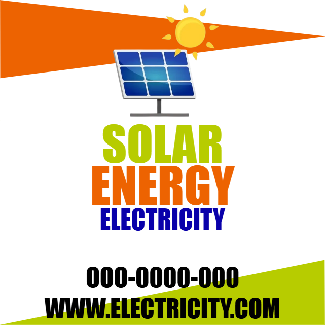 Custom Outdoor Yard Signs Multiple Sizes Solar Energy Electricity