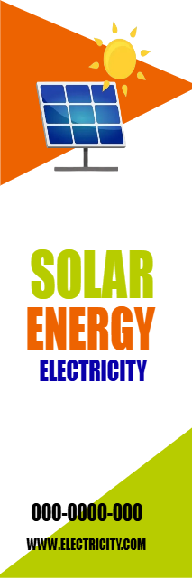 Custom Outdoor Yard Signs Multiple Sizes Solar Energy Electricity