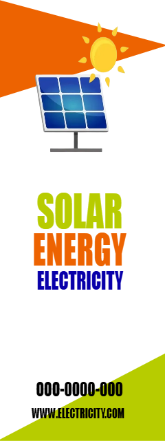 Custom Outdoor Yard Signs Multiple Sizes Solar Energy Electricity